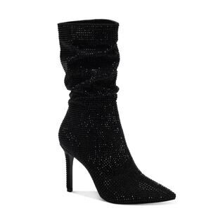 Thalia Sodi Women's Raquell Rhinestone Slouch Dress Boots